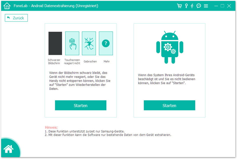 Android Datenextrahierung