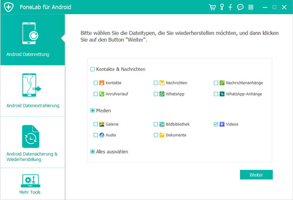 Gelöschte Dateien scannen