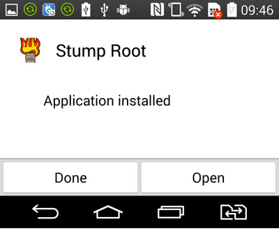 Stump Root App installieren
