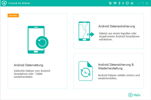 FoneLab für Android starten