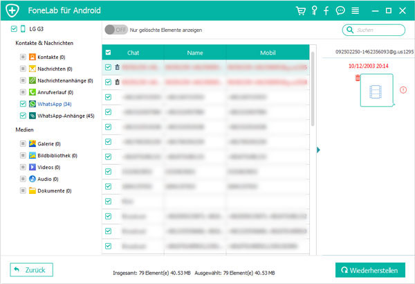 Methode 2: WhatsApp Nachrichten sichern: auf PC direkt speichern & lesen