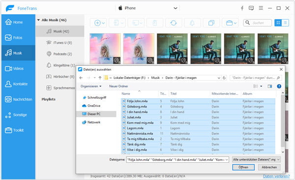 Musik von PC auf iPhone übertragen