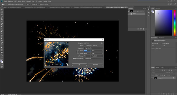 Bild in 4K umwandeln mit Photoshop
