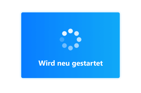 In einer Neustartschleife festhängen