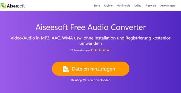 Aiseesoft Free Audio Converter öffnen