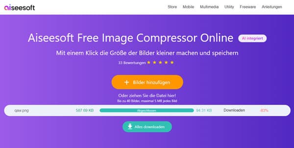 Bilder online komprimieren