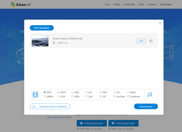 mkv datei umwandeln online