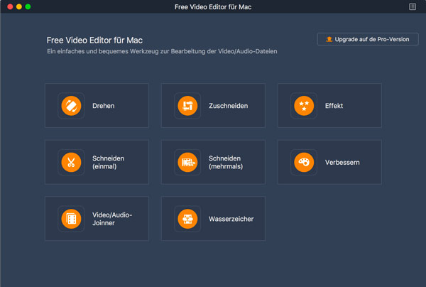 Free Video Editor für Mac