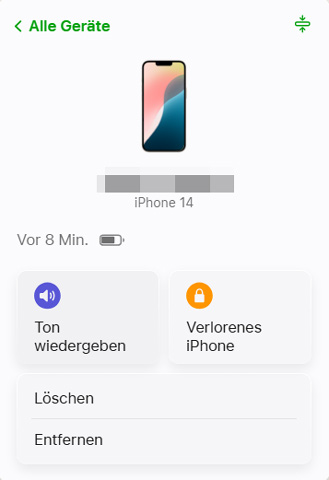 'Find My iPhone' über iCloud deaktivieren