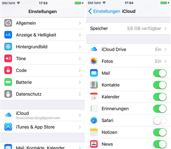 iCloud am iPhone einrichten