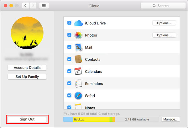 iCloud unter Mac deaktivieren