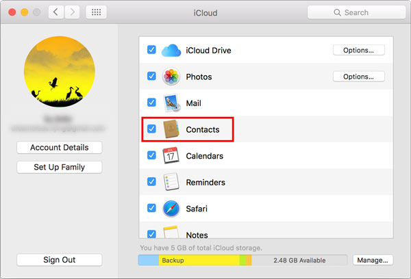 Kontakte vom iPhone über iCloud auf Mac synchronisieren