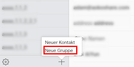 Neue Gruppe bei iCloud erstellen