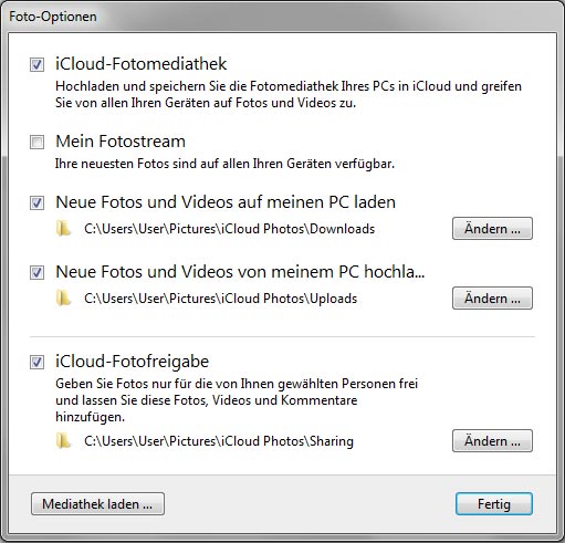 Über iCloud iPhone Bilder auf PC kopieren