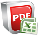 PDF to Excel Converter Icon