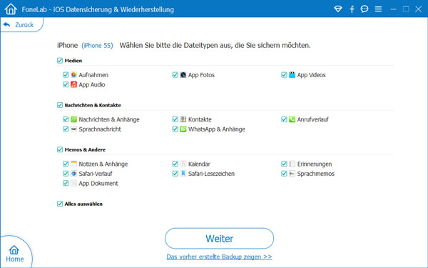 iPhone Backup erstellen