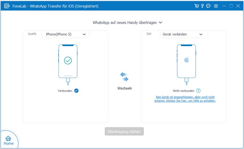WhatsApp-Daten übertragen