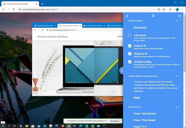 Chrome Remote Desktop