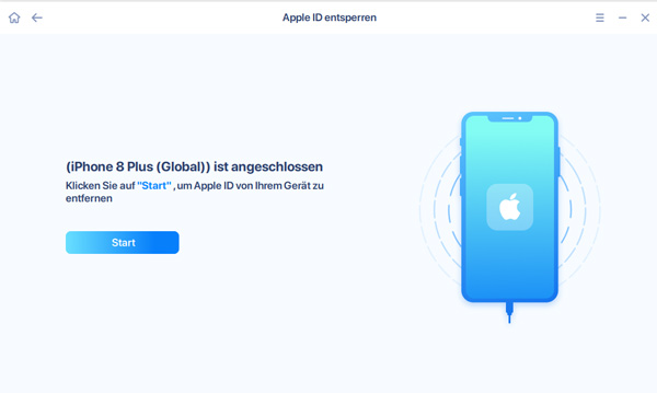 Das Entfernen der Apple-ID mit EaseUS MobiUnlock beginnen