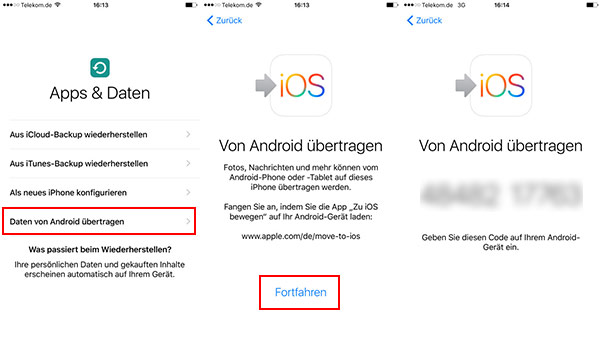 Daten von Android übertragen