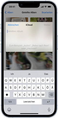 Geteilte Alben auf iPhone