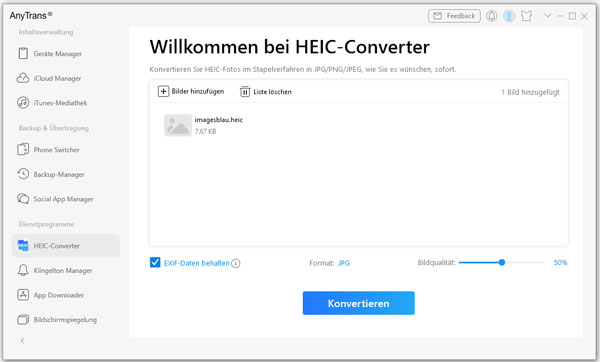 HEIC-Dateien konvertieren