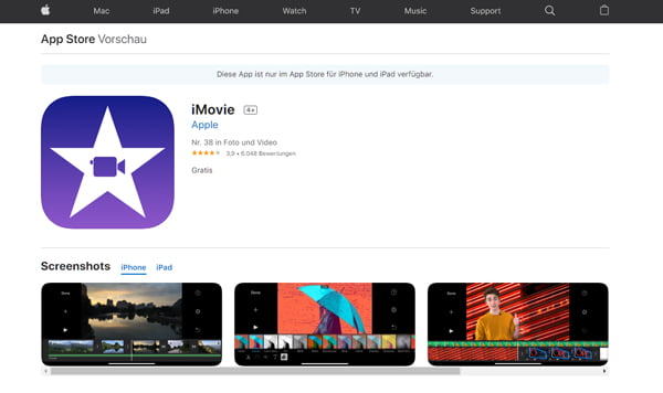 iMovie im App Store