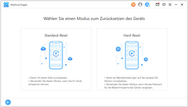 iOS-Gerät zurücksetzen