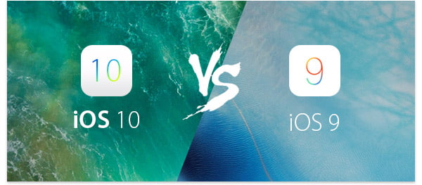iOS 10 vs. iOS 9