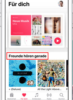 Apple Musik unter iOS 11