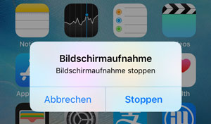 iOS 11 Bildschirm aufnehmen