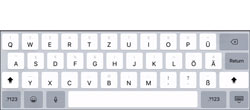 iPad Tastatur unter iOS 11