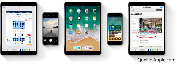 iOS 11 Kompatibilität mit iPhone und iPad