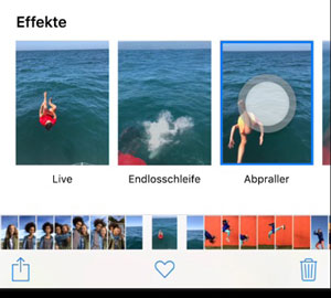 iOS 11 live Fotos mit lustigen Effekten abspielen