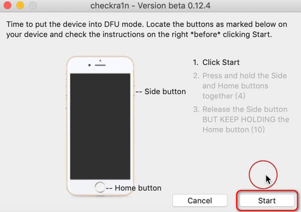 Checkra1n DFU-Modus