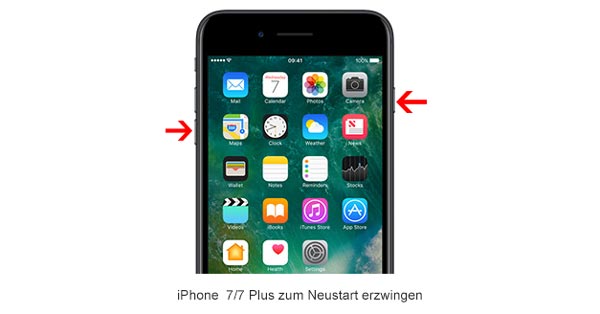 iPhone 7/7 Plus zum Neustart erzwingen