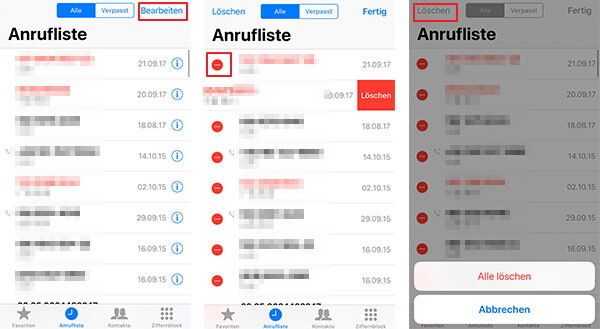 iPhone Google-Verlauf löschen