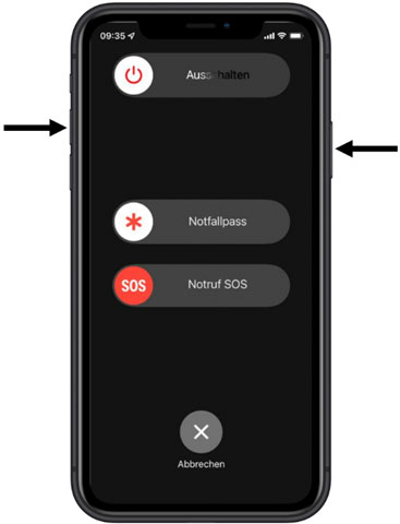 iPhone ausschalten