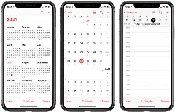 iPhone-Kalender aktivieren
