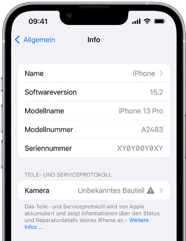 iPhone-Kamera überprüfen