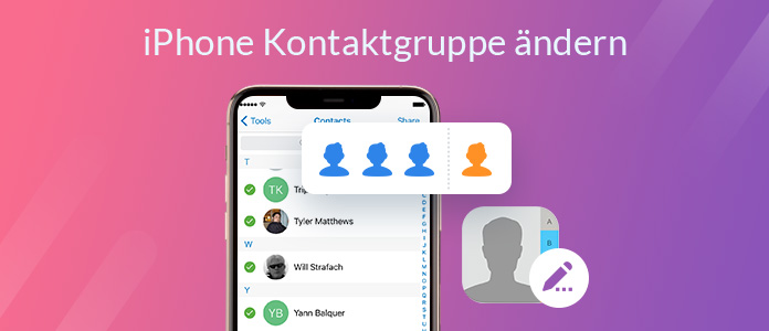 iPhone Kontakte-Gruppe ändern