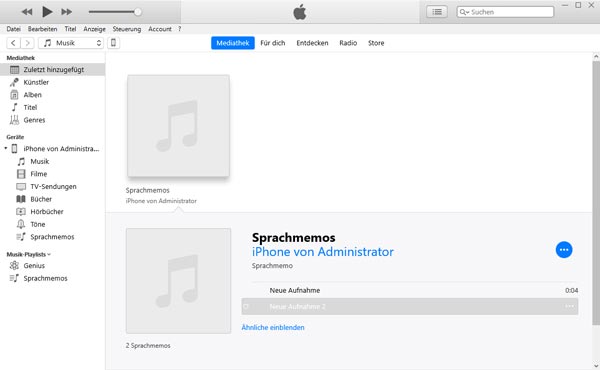 iPhone mit iTunes synchronisieren