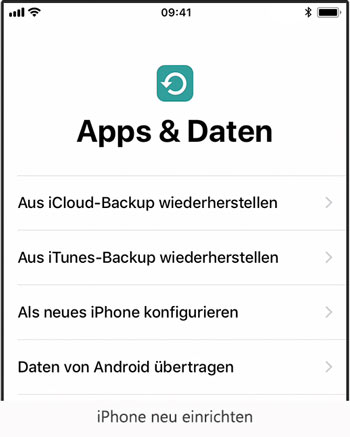 iPhone neu einrichten