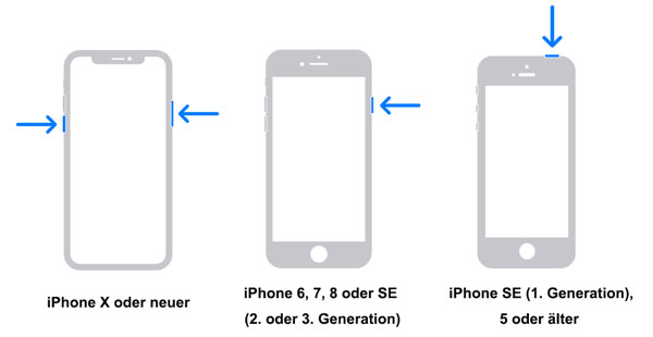 iPhone Neustart erzwingen