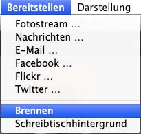 iPhoto auf DVD brennen