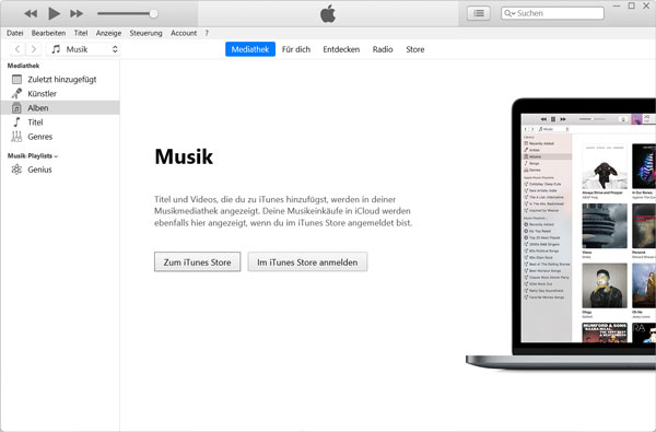 iTunes starten