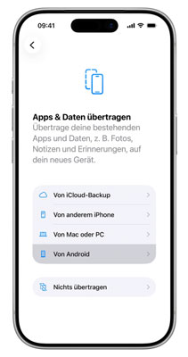 Kontakte auf iPhone übertragen