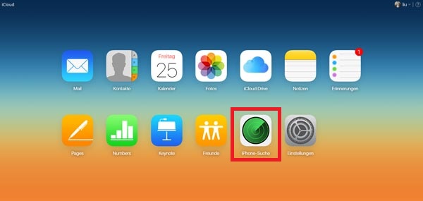 Mein iPhone suchen auf dem PC einrichten