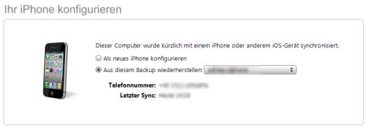 Mit iTunes iPhone aktivieren