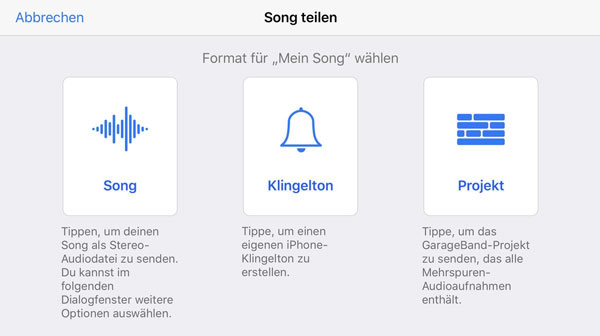 Sprachmemo als Klingelton erstellen mit Garageband